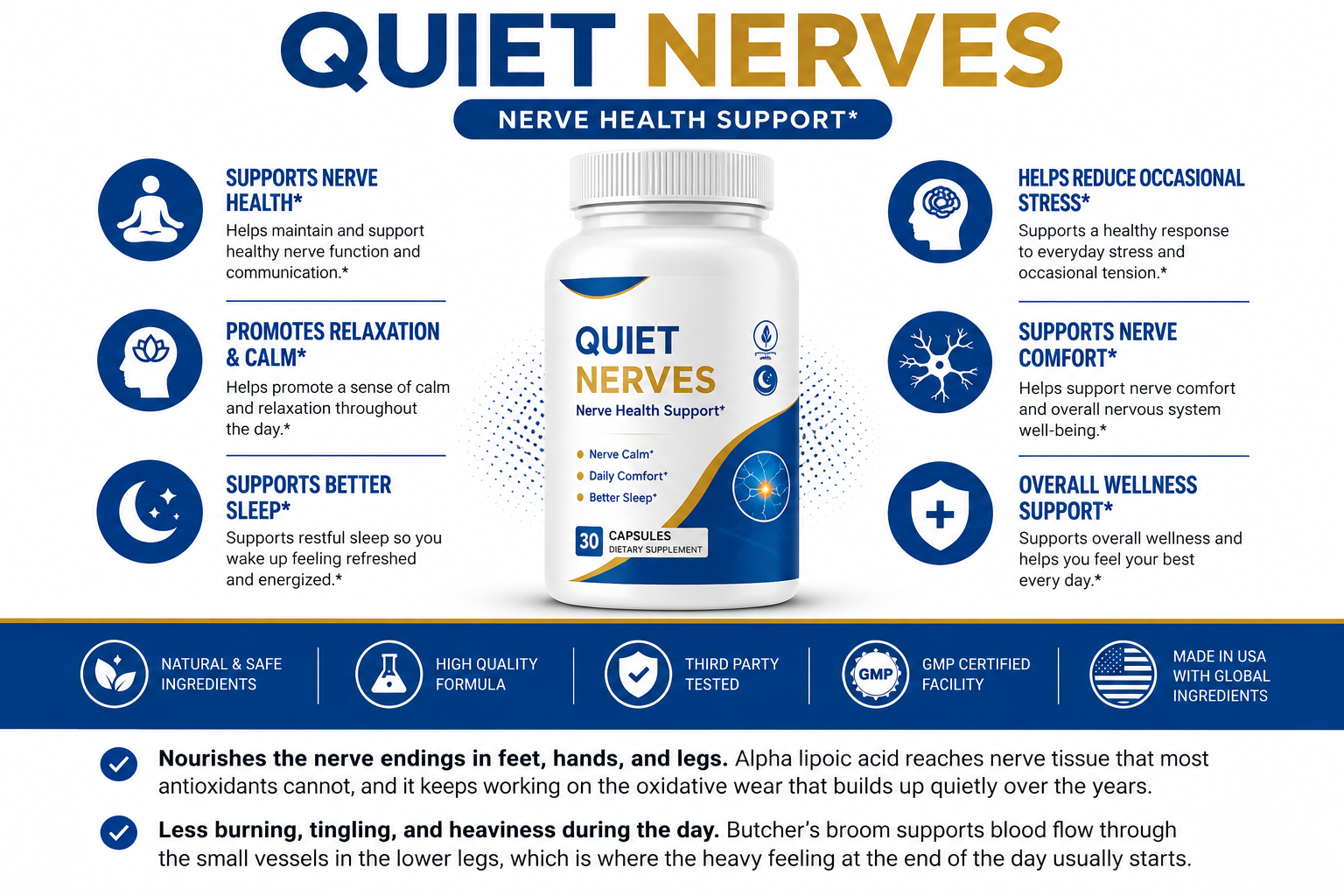 What is Quiet Nerves infographic